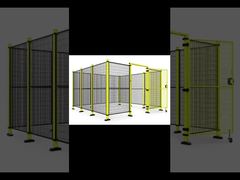 Steel Welded Mesh Panel 1840*2000mm Safety Fence for Robot Fence Machine Guarding & Fence System