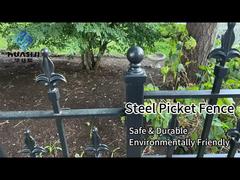 Easy to Install Outdoor Wrought Iron Garden Fence Wrought Iron Fence Garden Steel Tubular Fence