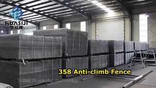 Customized Galvanized Anti Theft 358 Fence Wire Mesh No Climb Clear View 358 Mesh Fence