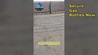 Welded mesh is packaged and shipped