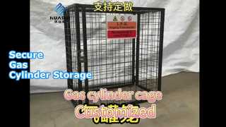 Hot Dipped Galvanized Durable Cylinders Gas Bottle Storage Cage