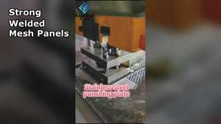 Galvanized sheet perforation in production