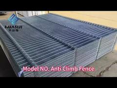 High Security 358 Anti Climb Mesh Fencing 4mm Double Wire Galvanized Steel Prison Fence Panel Perime